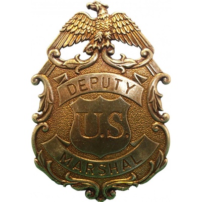 Denix Replika odznak zástupce U.S. Marshal, zlatý