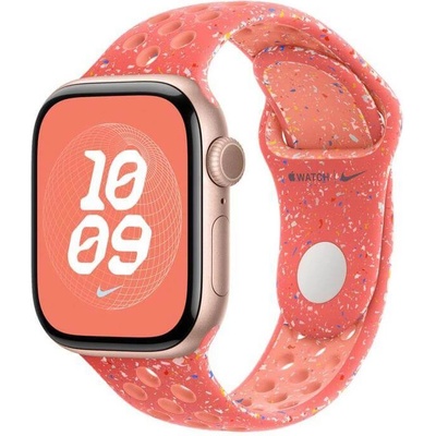 Apple Оригинална силиконова каишка за Apple Watch 42мм, 44мм, 45мм, 46мм, Ultra 49мм - Apple Watch Nike Band Sport Magic Amber S/M (muve3zm/a)