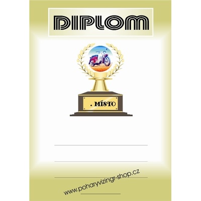 VIZINGR Motorky diplom A4 č.81