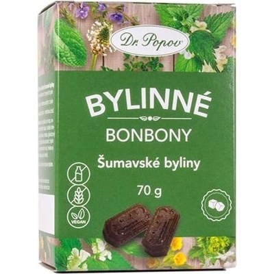 Dr. Popov Bonbony Šumavské Byliny, 70 g