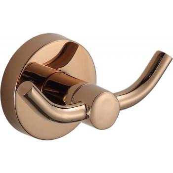 Mexen Remo двойна закачалка за кърпи, розово злато - 70507352-60 (70507352-60)