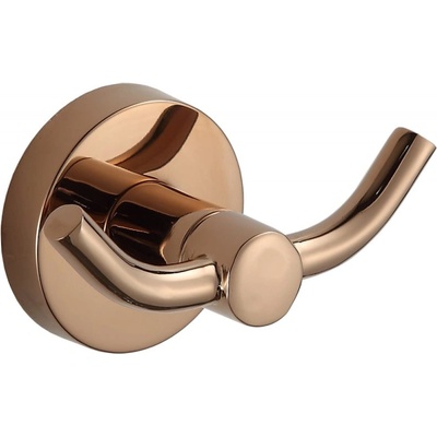 Mexen Remo двойна закачалка за кърпи, розово злато - 70507352-60 (70507352-60)