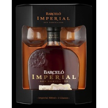 Barceló Imperial Dominicano 38% 0,7 l (dárčekove balenie 2 poháre)