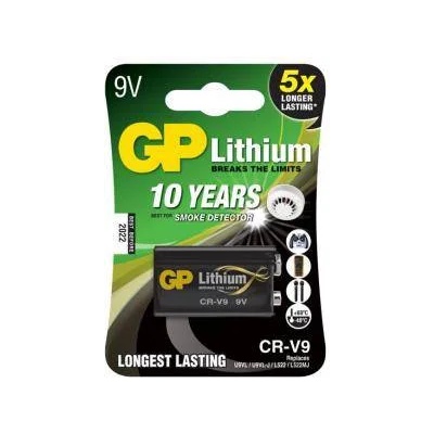 GP Batteries Литиева батерия gp crv9, 9v, 1бр. в блистер, за детектори на дим, gp-bl-crv9-u1