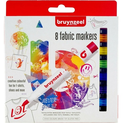 Bruynzeel sada fixiek na textil 8 ks