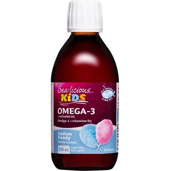 Natural Factors Sea-liciuous Omega-3 + Vitamin D3, 250 ml, Natural Factors (6041 SL)