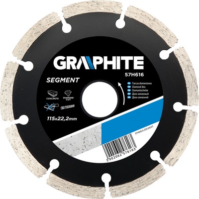 Graphite Kotouč diamantový 115 x 22 x 8 mm mm 57H616