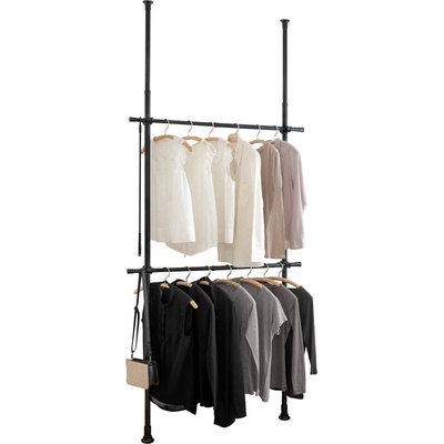 Wenko Herkules stojan na oblečení černá 120 cm 300 cm 11 cm