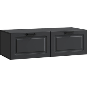 vidaXL Стенно монтиран ТВ шкаф Черно 98 x 41 x 30 см (899376)