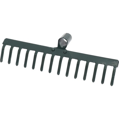 TOPTRADE hrábě kovové, 12 zubů, standard