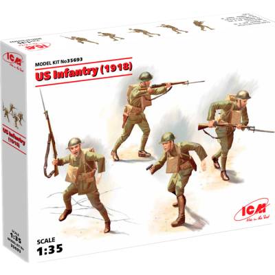 ICM US Infantry 1918 4 figúrky 1:35