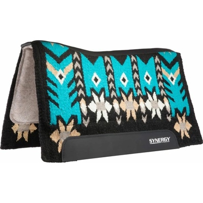 W Podsedlová deka Weaver Synergy Performance 315 Wildflower black turquoise
