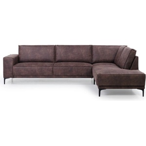 Scandic Кафяв ъглов диван от изкуствена кожа (десен ъгъл) Copenhagen - Scandic (14511SN 29 CHOCOLATE)