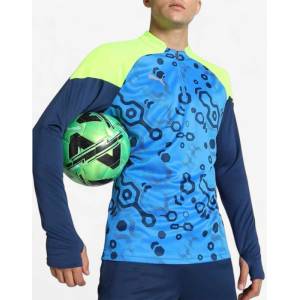 PUMA IndividualCup Football Quarter-Zip Top Blue - magazinko