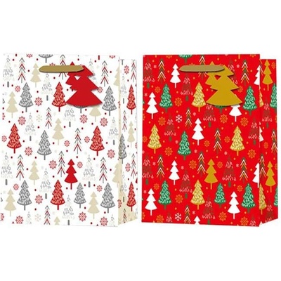 Z - TRADE Darčeková taška 180x230 mm, stredná Motiv: stromečky
