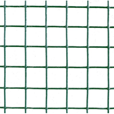 Pletivo na voliéry - oko 13x13 mm, drát 1,2 mm, Zn+PVC zelené