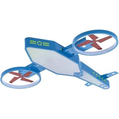 ELBULGARIA LED детски плафон Elbulgaria - Aviator, 58W, син (2440-elbulgaria)