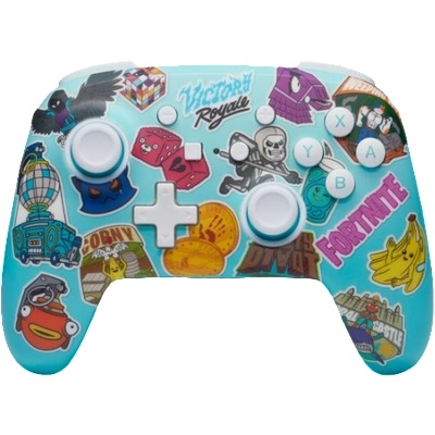 PowerA Enhanced Wireless Controller for Nintendo Switch Fortnite Sticker Mania (NSGP0290-01)