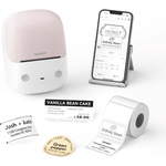 NIIMBOT Принтер за етикети B2, 1AC97472809 розов + ролка етикети 230 бр (1AC97472809)