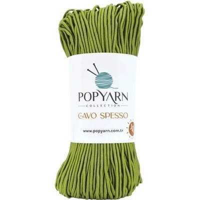 POPYARN Příze Cavo spesso B08 - zelená, 200g 110m