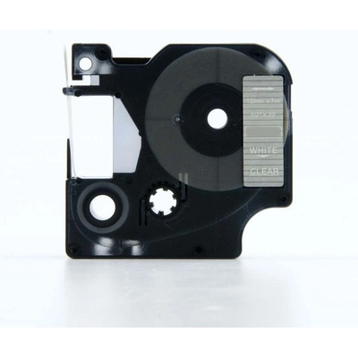 Compatible Съвместима лента с Dymo 45020, S0720600, 12mm x 7m бял печат / прозрачен субстрат (45020)