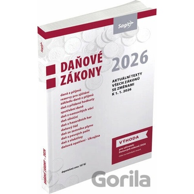Daňové zákony 2026 - Sagit