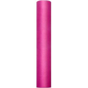 PartyDeco Гладък тюл - фуксия 0, 3 x 9 м