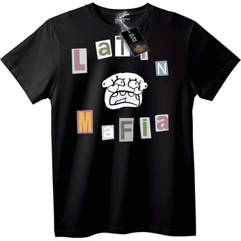 NOONEBRAND Тениска Latin Mafia Карикатура - 7XL, Black
