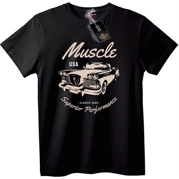 NOONEBRAND Тениска Muscle Car от САЩ - 2XL, White
