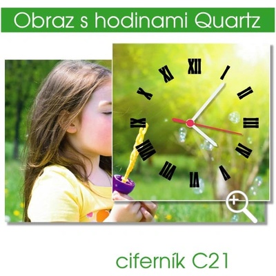 Obraz s hodinami z vlastní fotografie 90 × 60 cm - C21
