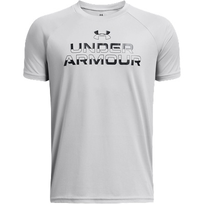 Under Armour Тениска Under Armour Tech Split Wordmark Short Sleeve 1383010-011 Размер YXL