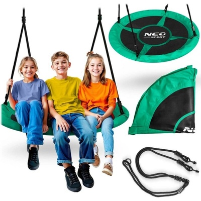 Neo-Sport Záhradná hojdačka bocianie hniezdo Swingo 110cm zelená