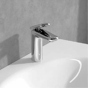 Villeroy & Boch Antao смесител за умивалник с едноръкохватков механизъм, гланциран хром, с Push-Open клапан (TVW11100300061)