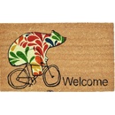 Home Elements WELCOME Medvěd na Kole hnědá 40 x 60 cm