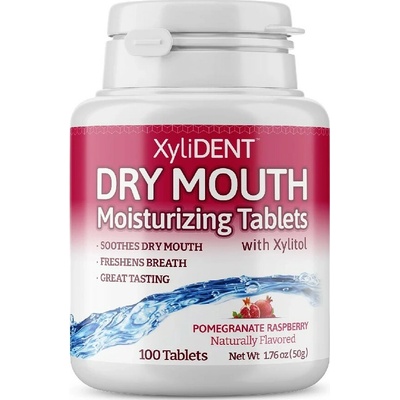 XyliDENT zvlhčujúce pastilky pomegranate raspberry 100 ks