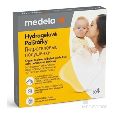 MEDELA Hydrogélové vankúšiky na prsníky chladivé 1x4 ks ADC