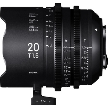 SIGMA CINE 20mm T1.5 FF f/AP2 (METRIC) iTechnology PL-mount