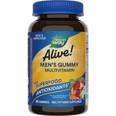 Nature's Way Alive Men's Gummy Multivitamin, 60 таблетки, Nature's Way