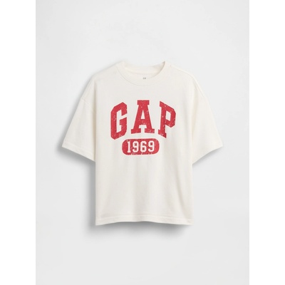 GAP dětské tričko s logem bílá
