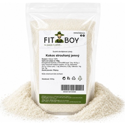 FITBOY Kokos strouhaný jemný 5000 g