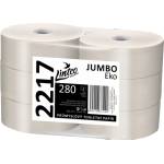 Linteo JUMBO EKO 280 еднослойно сиво рециклирано, 255 м (6 бр. )