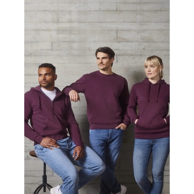 Authentic Russell Burgundy men's sweatshirt tmavočervená
