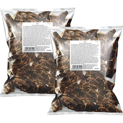 Akinu Sušená pľúcna pochúťka pre psy 6-10 cm 2 x 1 kg