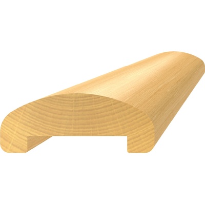 dřevěný profil ø 65 x 25 x 3000 mm, buk, broušený bez nátěru