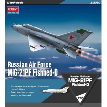 Academy Руски реактивен самолет Russian Air Force MiG-21PF Fishbed-D (12320)