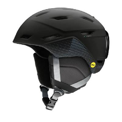 SMITH helma Mission Mips Matte Black Stripes (2NR) Vel.: M