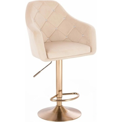 LuxuryForm Design Roma Velur na zlatom tanieri krémová