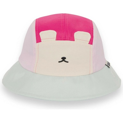 KiETLA Klobouček s UV ochranou Bear Raspberry FUN OURS‘ON