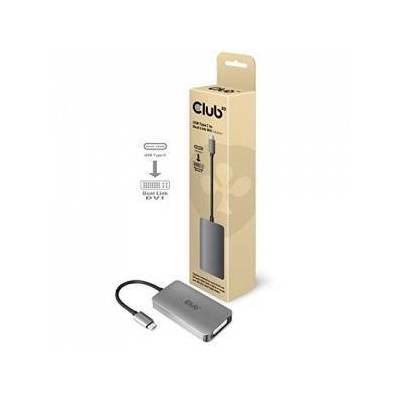 CLUB3D USB3.2 Gen1 Type-C to Dual Link DVI-D HDCP ON version Active Adapter M/F