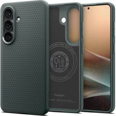 Spigen Magsafe Калъф за Samsung S26 Plus, Spigen Liquid Air Mag Fit Abyss Green Case, Зелен (ACS10706)